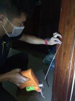 喷粉法白蚁防治